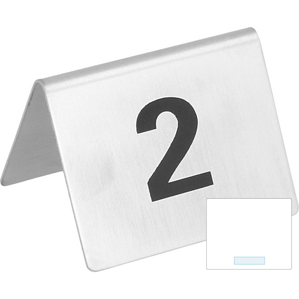 Stainless steel table numbers